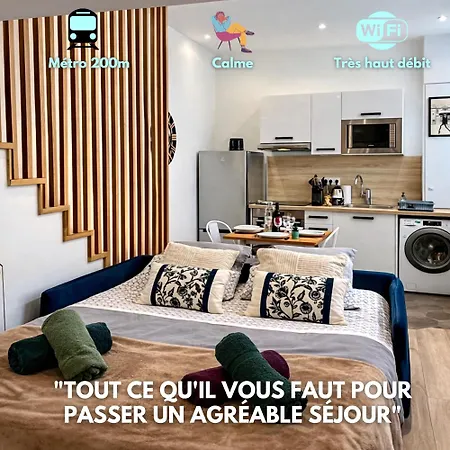 Le Temps Retrouvé-père Lachaise-wifi By La Clé Des Expos Appartamento *